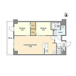 間取図画像 2LDK