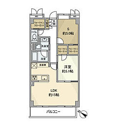 アドリーム本駒込六義園 1SLDKの間取図画像