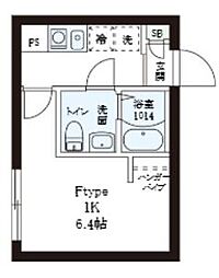レピュア小石川レジデンスII 1Kの間取図画像
