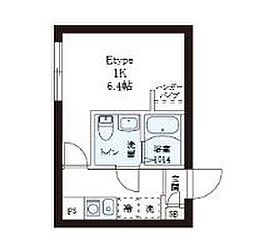 レピュア小石川レジデンスII 1Kの間取図画像