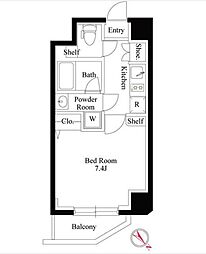 GRANPASEO巣鴨2 1Kの間取図画像