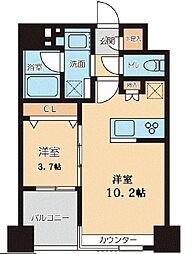 グランカーサ文京千石 1LDKの間取図画像