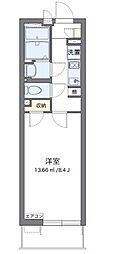 ベルツリー 1Kの間取図画像