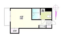 山口ビル ワンルームの間取図画像