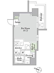 アーバンパーク西巣鴨EAST ワンルームの間取図画像