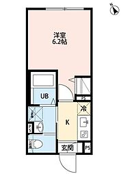 robot home 大塚 1Kの間取図画像