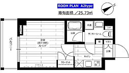 ステージグランデ尾久 1Kの間取図画像