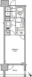 カスタリア大塚 1Kの間取図画像