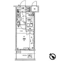 ハーモニーレジデンス文京白山 1Kの間取図画像