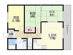ウエストサイド緑地 3階/-