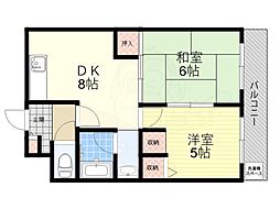 リーベンドハウス中桜塚 1階/-