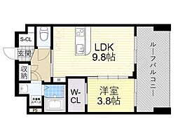 Luxe服部天神 6階/-