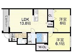 ハイツ第三寺新 1階/-