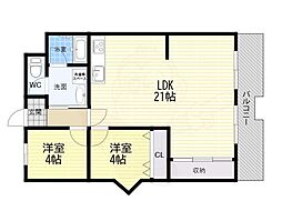 朝日プラザ東豊中 2階/-