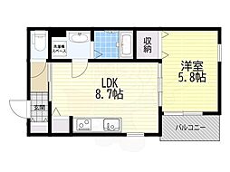 ベリッシモ蛍池 1階/-