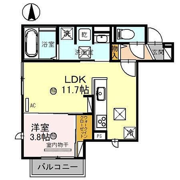 セジュール汀 103｜和歌山県和歌山市西汀丁(賃貸アパート1LDK・1階・40.43㎡)の写真 その2