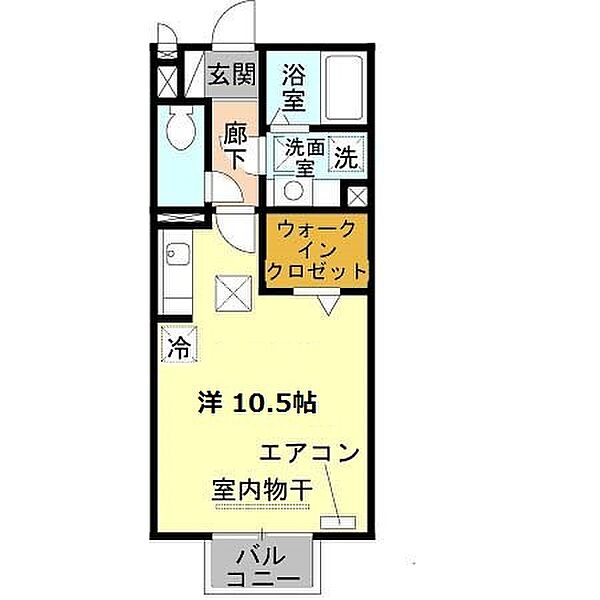 HOLLi 101｜和歌山県和歌山市布引(賃貸アパート1R・1階・30.27㎡)の写真 その2