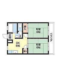 間取図画像 2DK