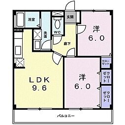 レジダンス・アンソレイエ 3階