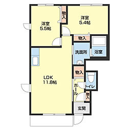 間取図画像 2LDK