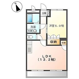 間取図画像 1LDK