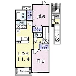プレシャスコートK東松江II 2階