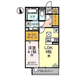 ブリエテラス 1LDKの間取図画像