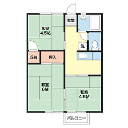 ハイツ松本 3Kの間取図画像