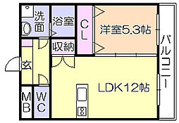 間取図画像 1LDK
