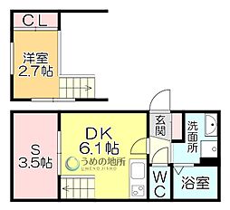 Alivio N 1SDKの間取図画像