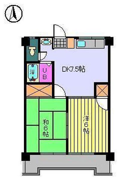 Brick Garden 203 号室｜愛媛県松山市鷹子町(賃貸マンション2DK・2階・40.50㎡)の写真 その2