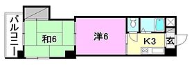 池田マンション 605 号室 ｜ 愛媛県松山市福音寺町（賃貸マンション2K・6階・32.55㎡） その2