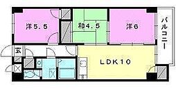コーポラスAC2 3LDKの間取図画像
