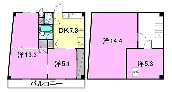 同じ建物の物件間取り写真 - ID:238007463976