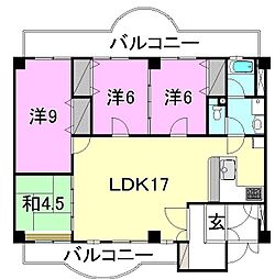 MSS・1 4LDKの間取図画像