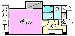 間取図画像 1K