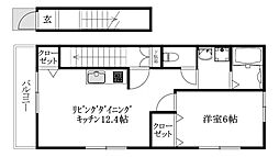 ポラリス星岡 1LDKの間取図画像