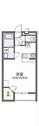 レオパレスグランドカメリア7 1Kの間取図画像
