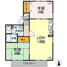 間取図画像 2LDK