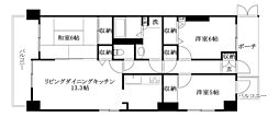 サンクレスタ緑町 3LDKの間取図画像
