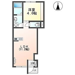 Casa Alegria 1LDKの間取図画像
