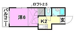 間取図画像 1K