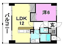 間取図画像 1LDK