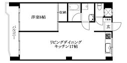 アルディナ内宮 1LDKの間取図画像