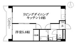 シャルム・ヴィラージュ 1LDKの間取図画像