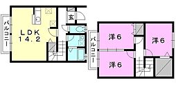 セルーナ和泉A 3LDKの間取図画像