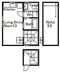 ALLEYAPARTMENT ワンルームの間取図画像