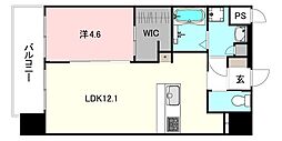 Credointeminamiedo 1LDKの間取図画像