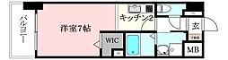 GARIREO117テラス 1Kの間取図画像