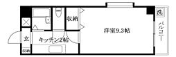 ぴゅうるAISHIN 1Kの間取図画像